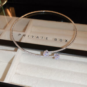 Luxe Bow Crystal Choker