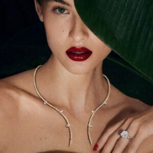 Celeste Curve Rhinestone Choker