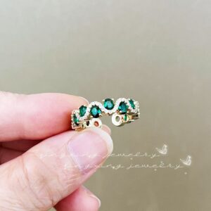 Luxury Multicolor Zircon Open Ring